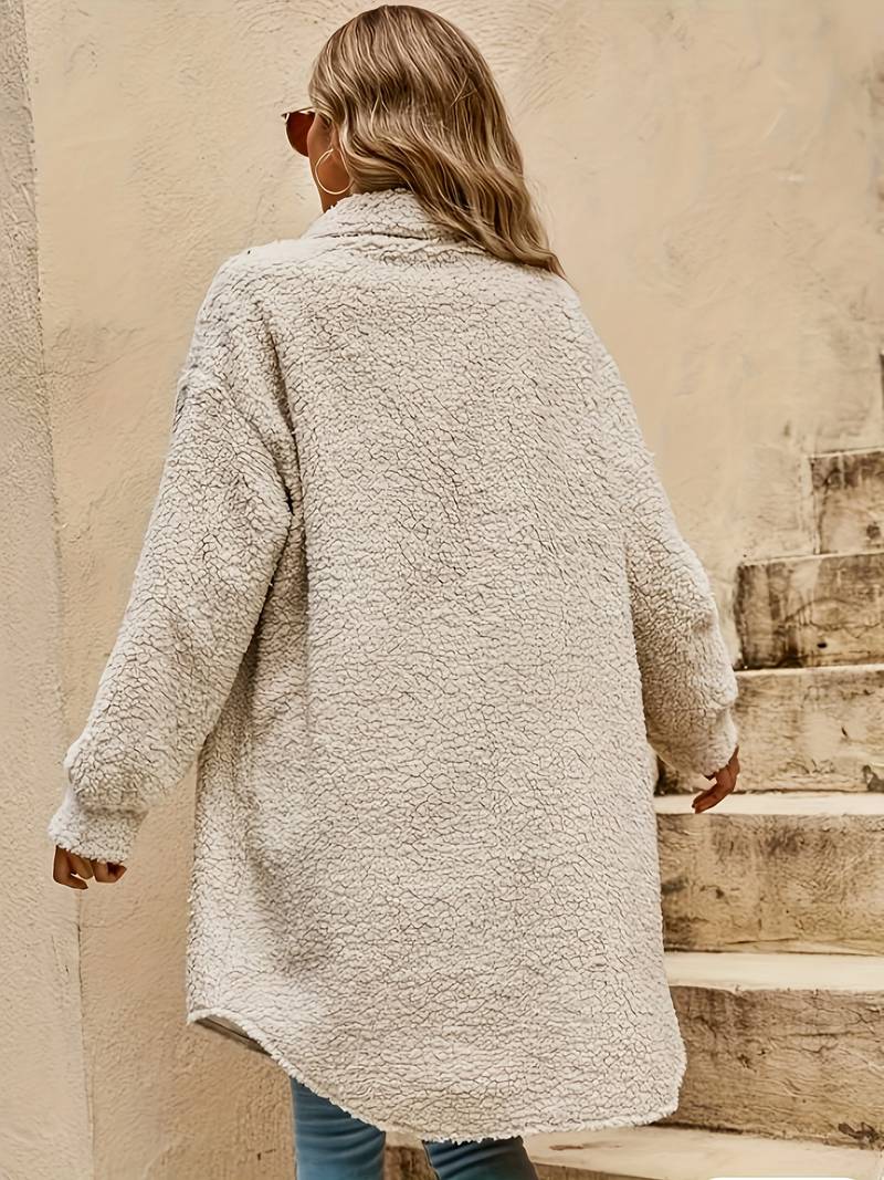 Robin | Women's Cosy Oversized Sherpa Coat for Winter