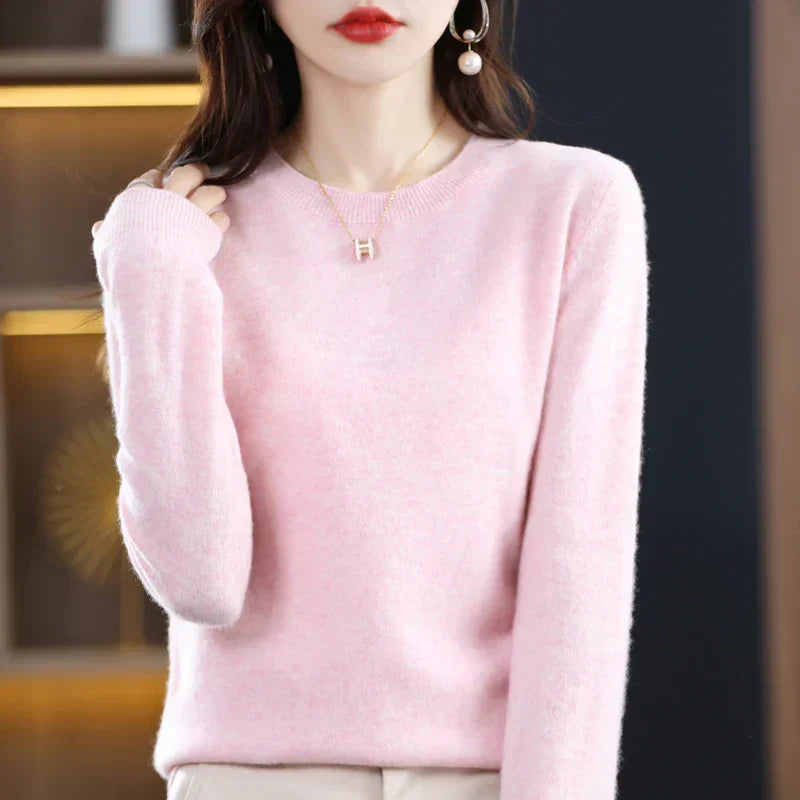 Luxurious 100% Pure Wool Cashmere Jumper for Winter