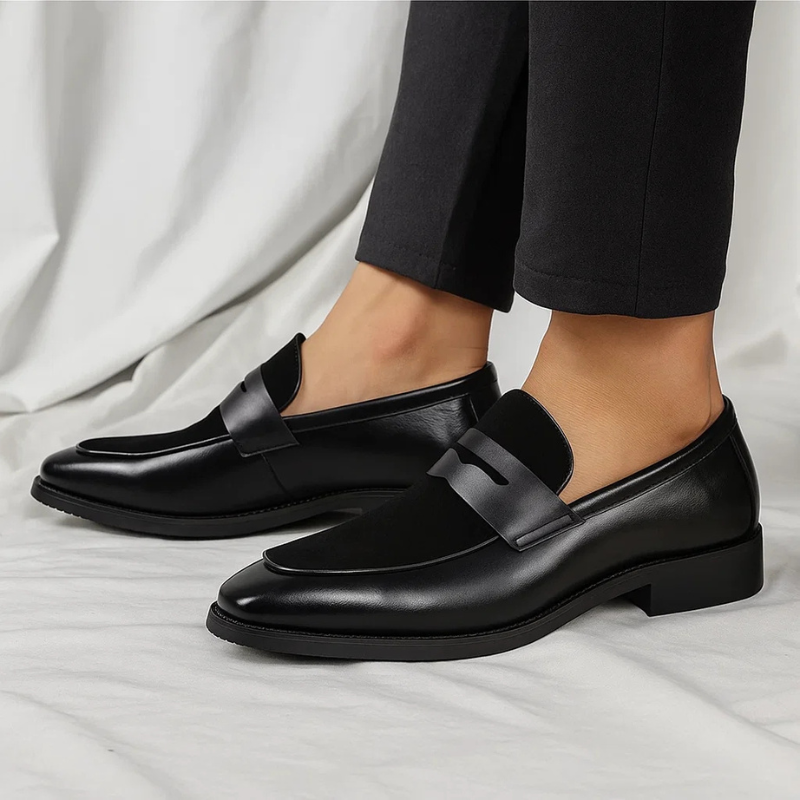 Cameron | Men's Suede Penny Loafers