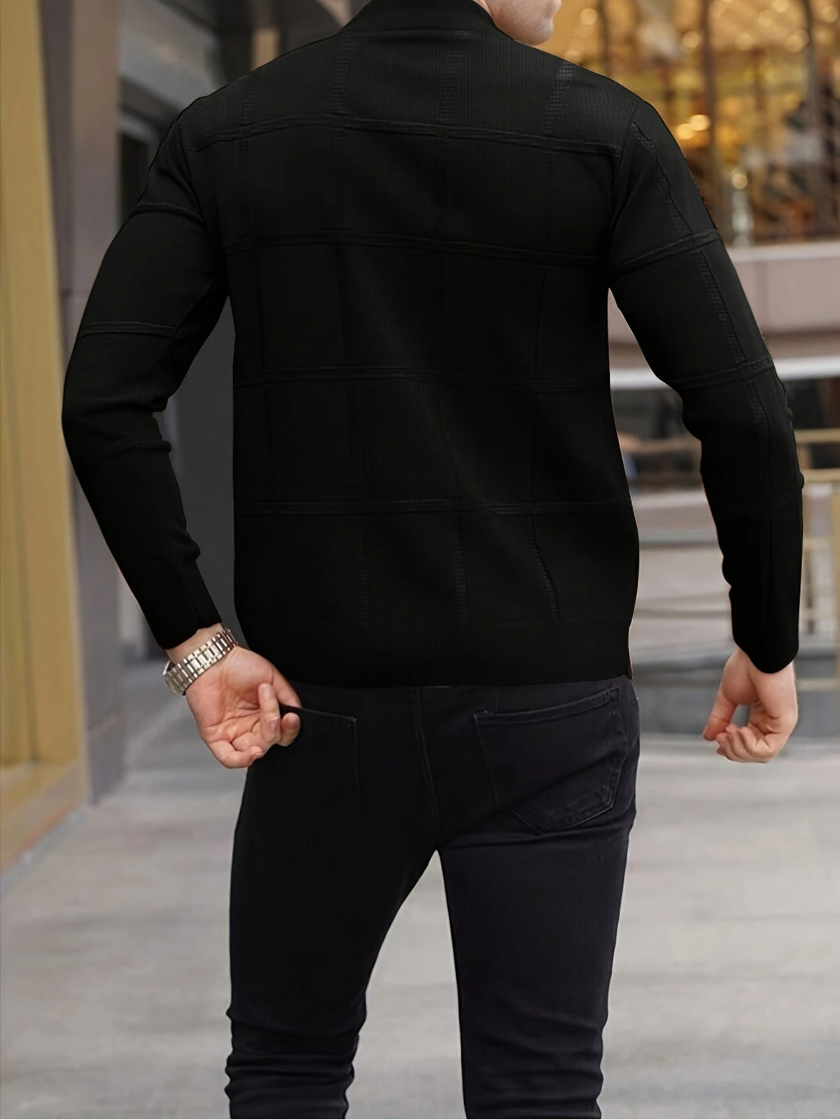 Euan | Men's Stand Collar Knit Jumper for Winter