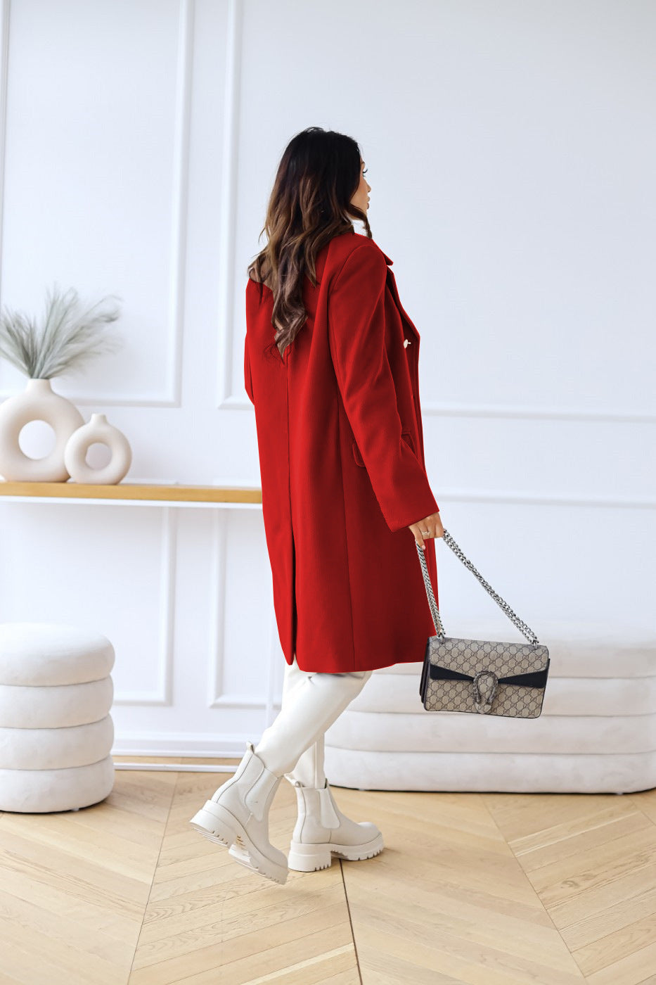 Emily | Women's Elegant Double-Breasted Coat for Winter