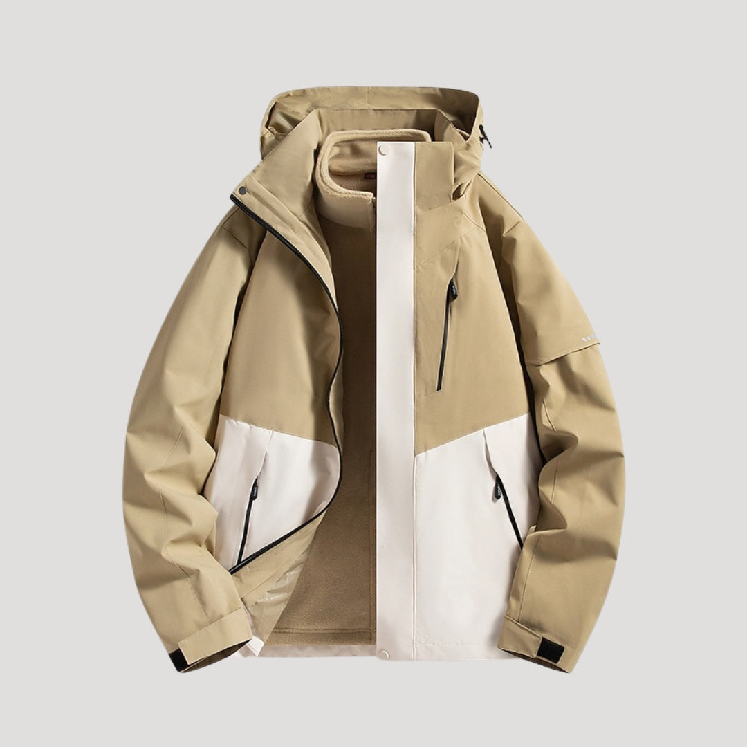 Keziah | Women's Stylish Colour-Block Hooded Jacket