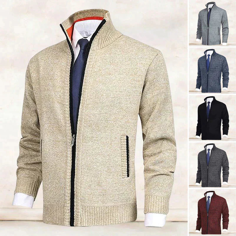 Lewis | Men's Classic Long-Sleeve Cardigan for Winter