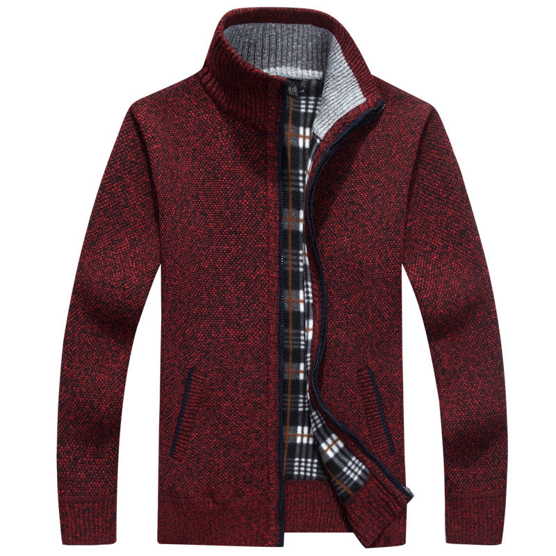 Cyrus | Men's Stylish Full-Zip Knit Jacket for Winter
