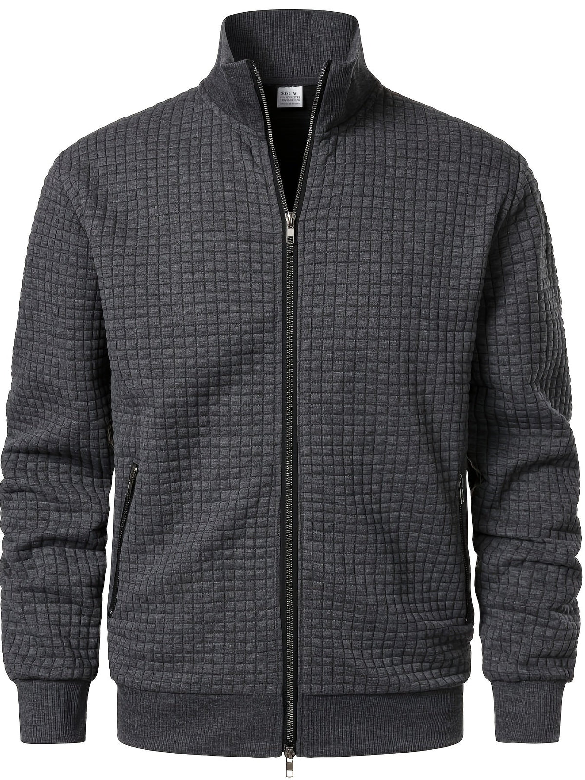 Leo | Men's Textured Waffle-Knit Jacket for Winter
