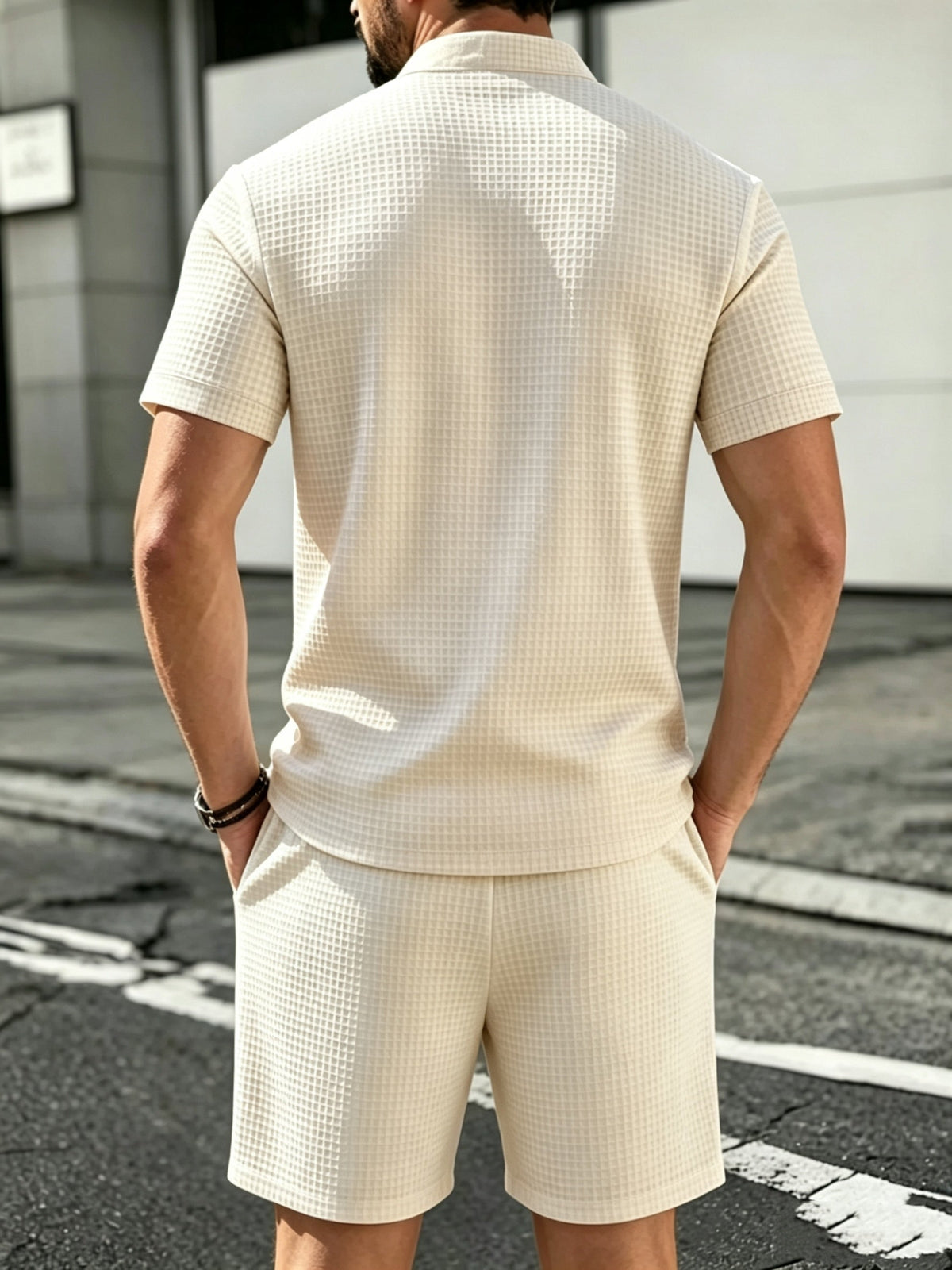 Noah | Men's Waffle-Knit Coordinated Set