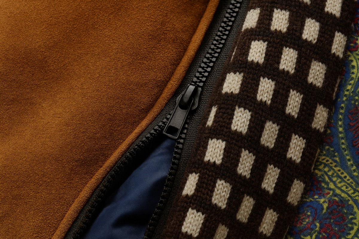 Tom | Men's Colourblock Wool Overcoat for Winter