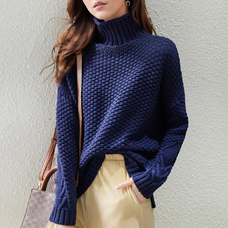 Joanna | Women's Cosy Cable-Knit Turtleneck Jumper for Winter