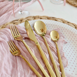 Elegant Cutlery Set | 30-Piece Stainless Steel Tableware with Polished Finish | Modern Design for Everyday Dining