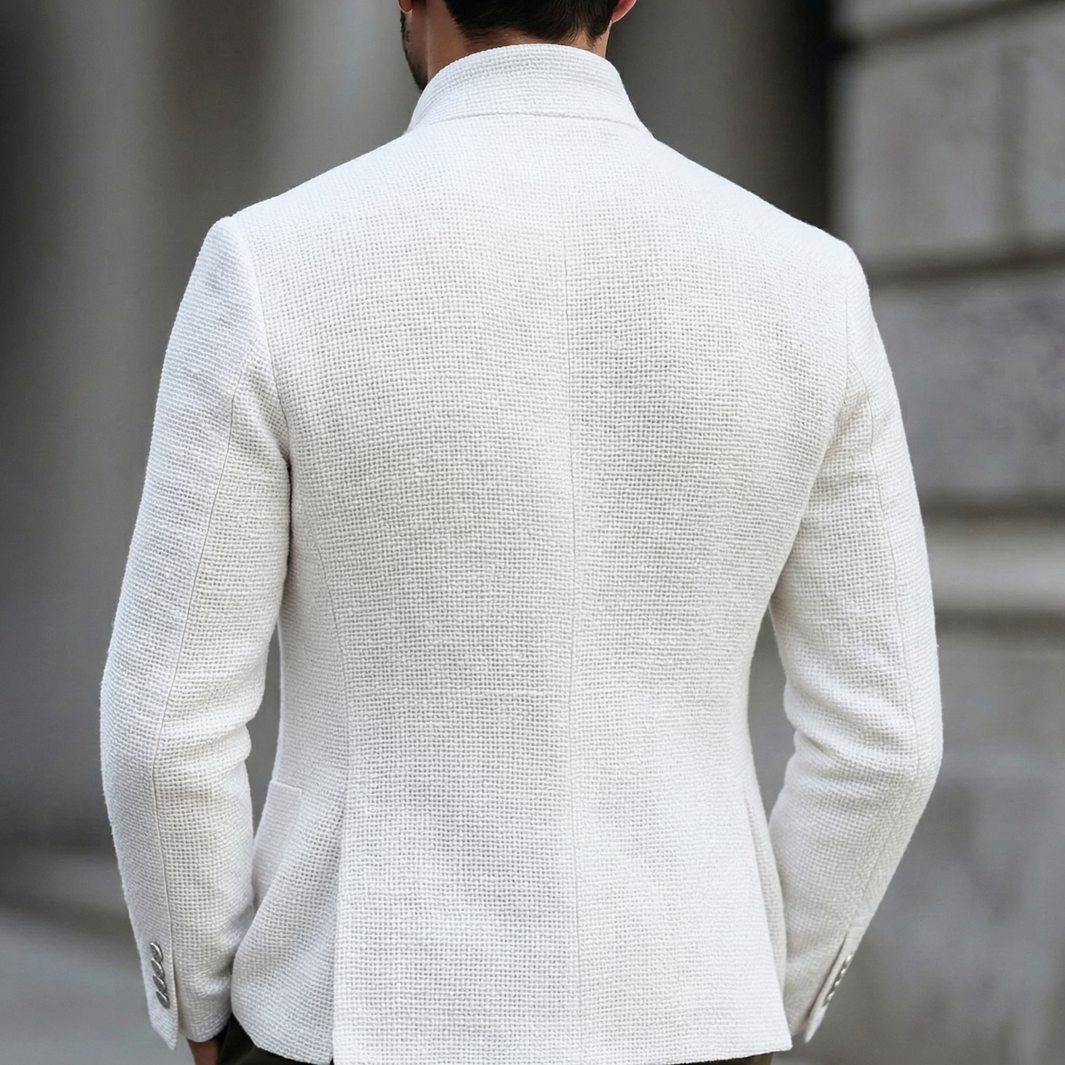 Ben | Men's Stylish Textured Stand-Collar Jacket