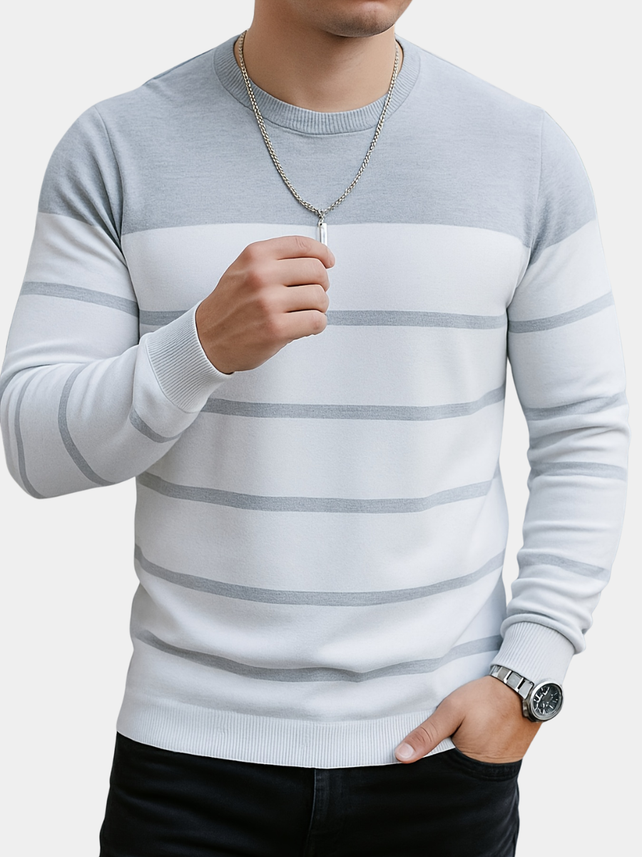 Cameron | Men's Classic Striped Knit Jumper for Winter