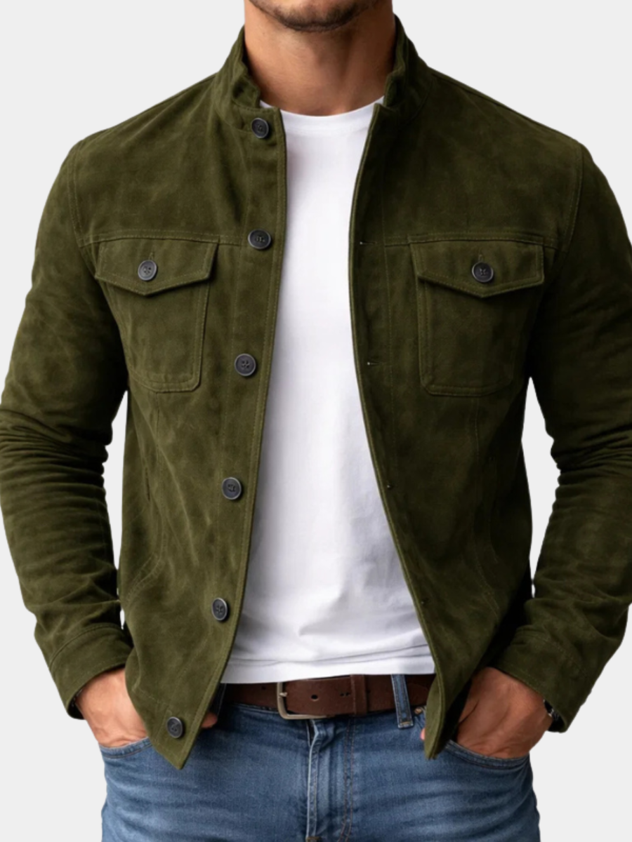 Zachary | Men's Premium Suede Shirt Jacket