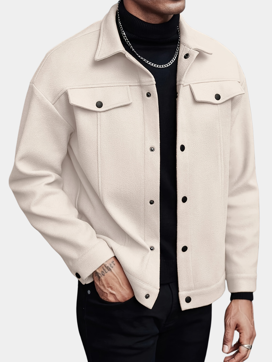 Aaron | Men's Stylish Button-Front Jacket