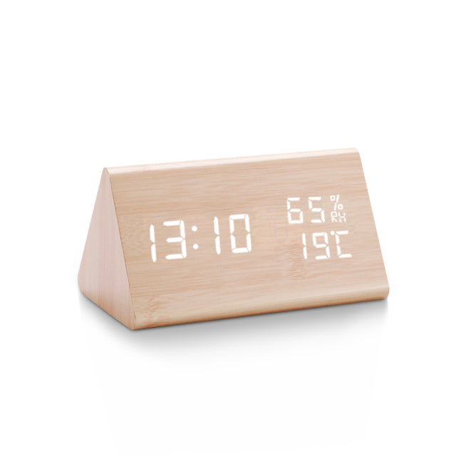 Modern Nordic | Digital Alarm Clock with Temperature Display | Compact Design for Everyday Use