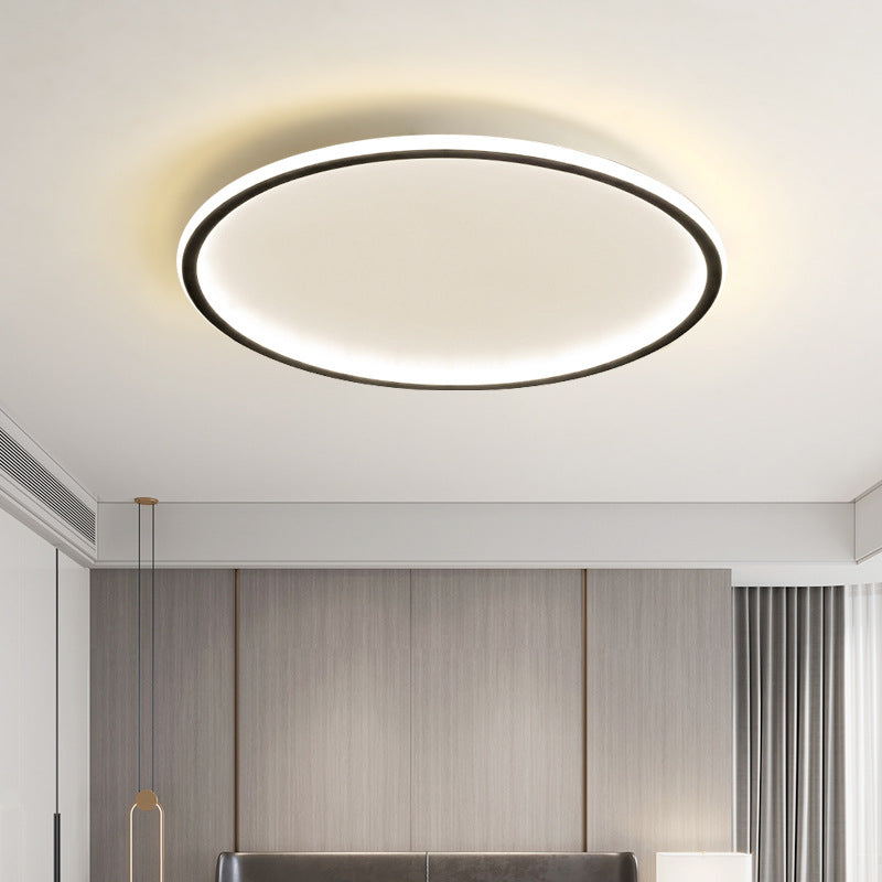 Nordic Glow | Round Flush Mount Ceiling Light with Soft Illumination | Minimalist Design for Modern Spaces