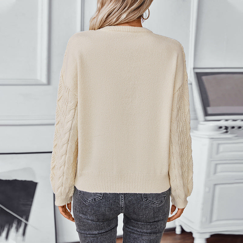 Fern | Women's Cosy Cable Knit Long-Sleeve Jumper for Winter