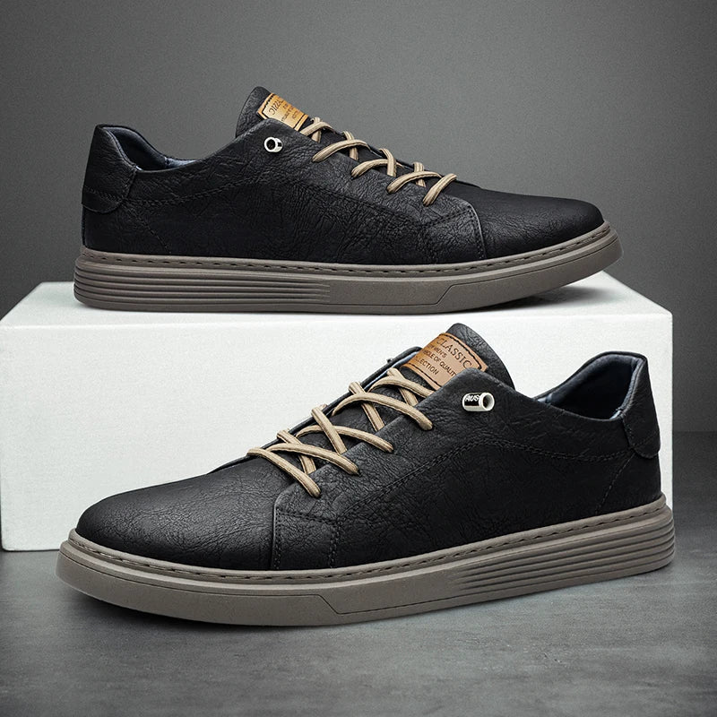 Classic Leather Oxford Trainers