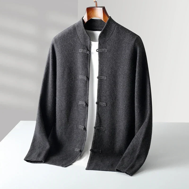 Wade | Luxurious Ribbed Cashmere Cardigan for Winter