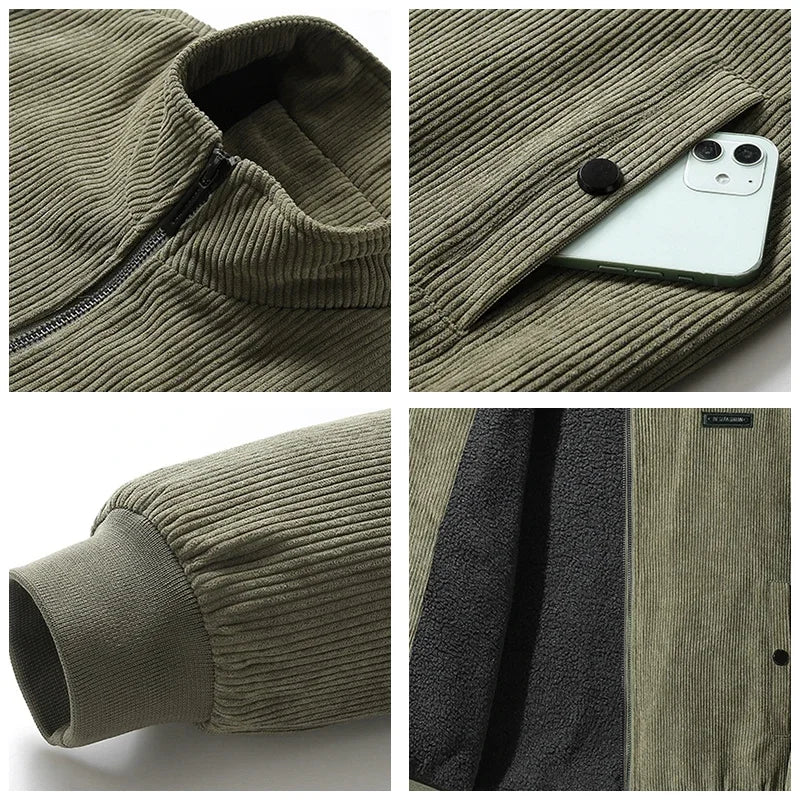 Kai | Men's Corduroy Fleece Jacket for Winter