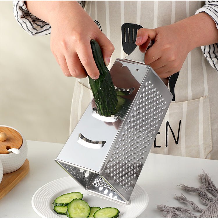 Stainless Steel Microplane Grater | Textured Surface for Effortless Cheese and Vegetable Grating