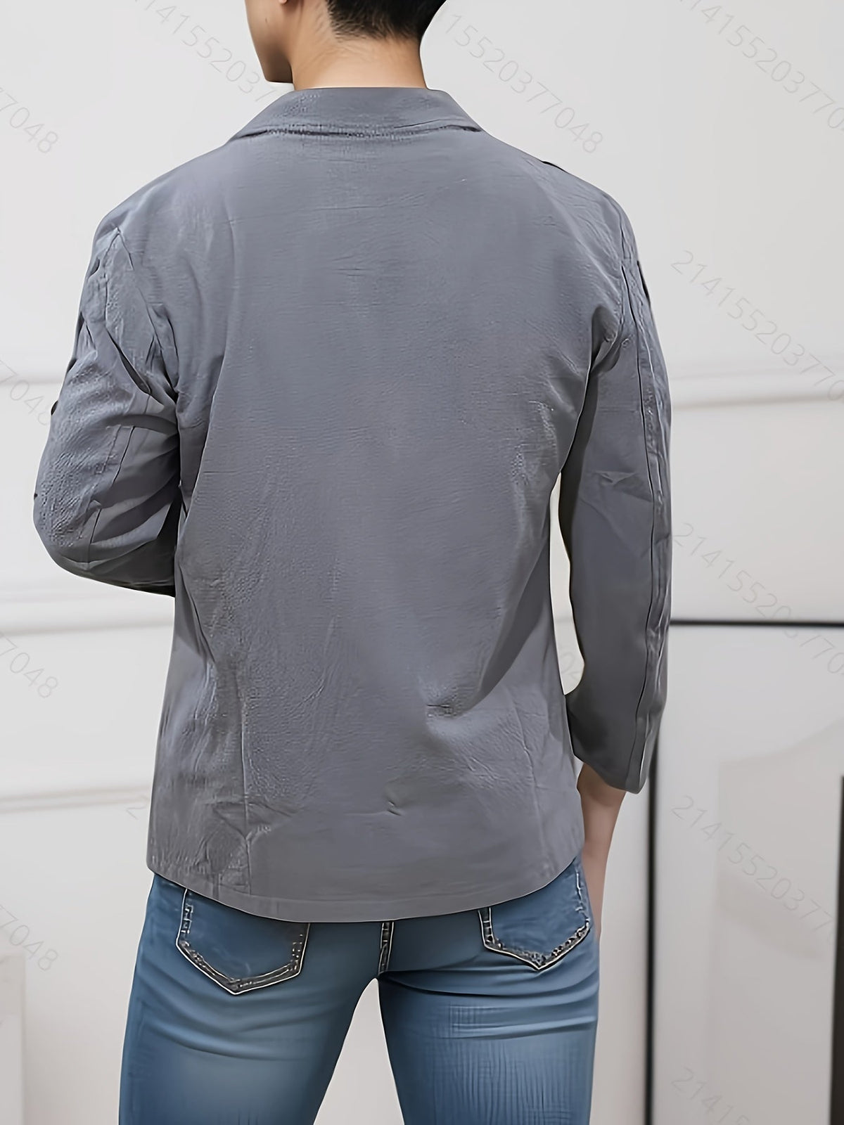 Nathan | Men's Classic Cotton Lapel Jacket