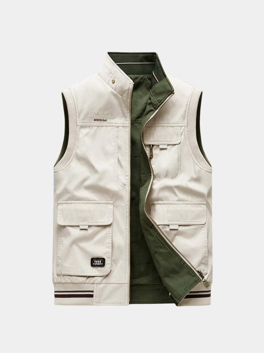 Freddie | Men's Stylish Multi-Pocket Utility Vest