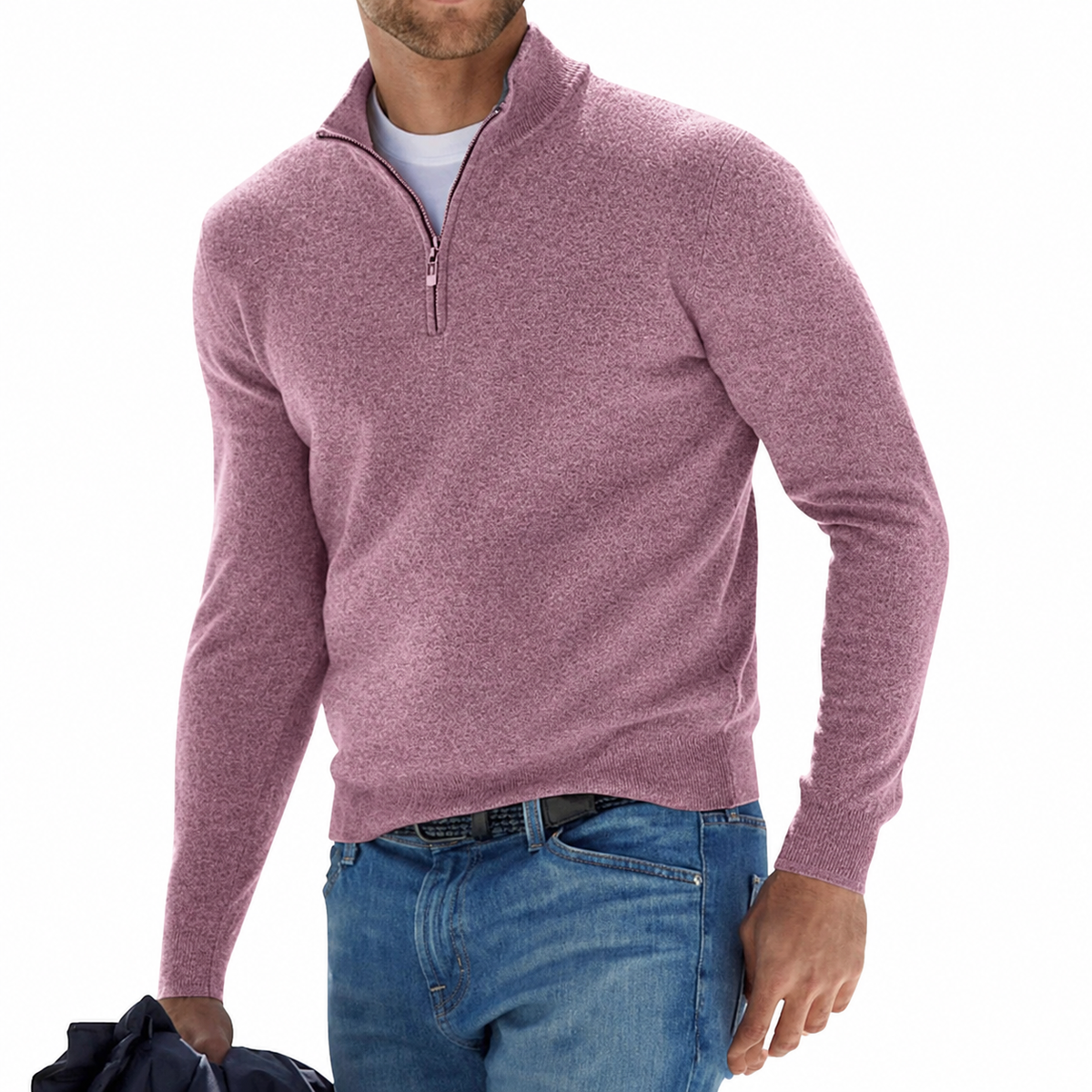 Barry | Men’s Stylish Quarter-Zip Sweater