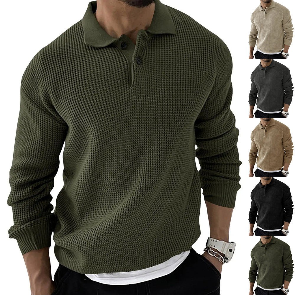 Demetrius Men's Classic Long-Sleeve Polo Sweater