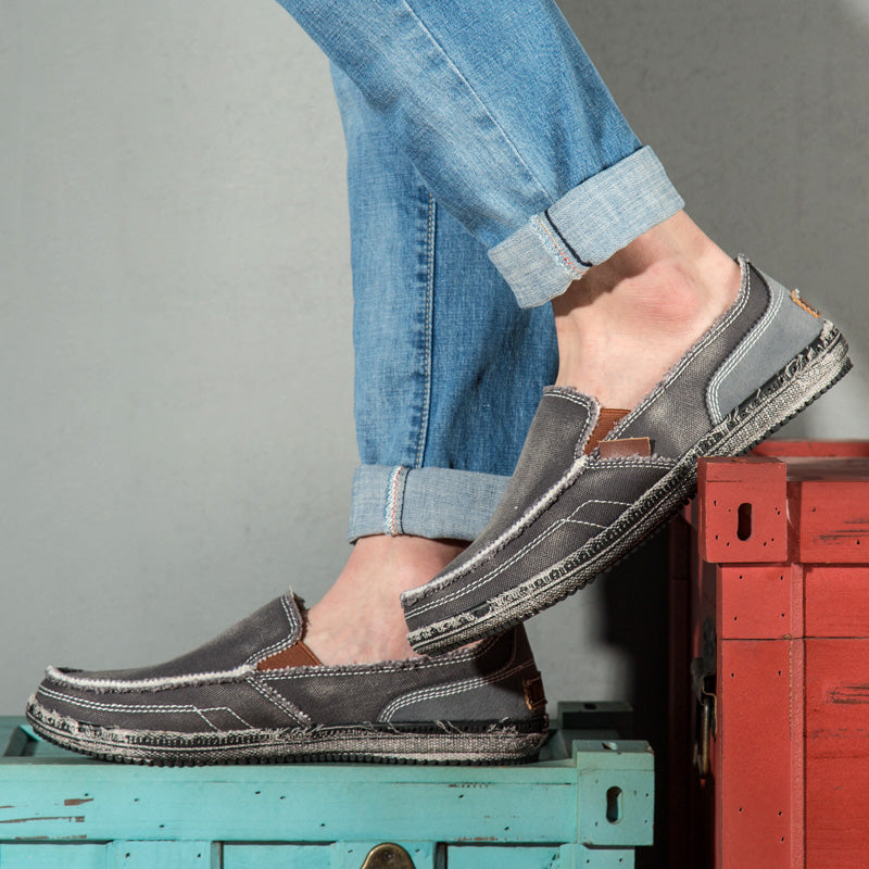 Alfie | Men's Stylish Canvas Slip-On Shoes
