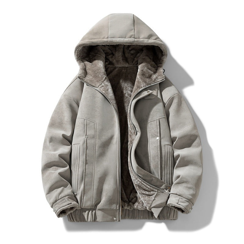 Finley | Men's Faux Suede Hooded Jacket