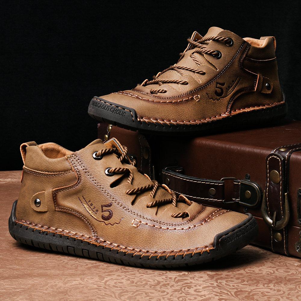 Kieran | Men's Hand-Stitched High-Top Boots