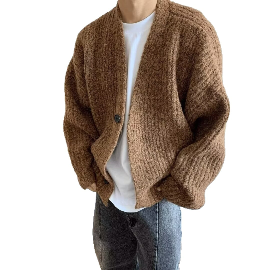 Archie | Men's Oversized Button-Front Cardigan for Winter