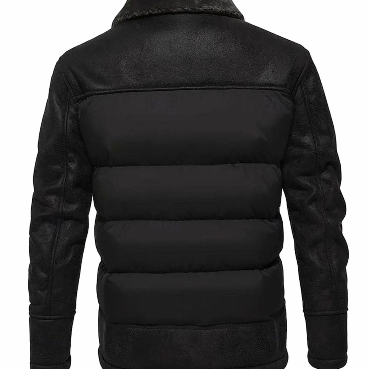 Alfie | Men's Quilted Faux Leather Winter Coat