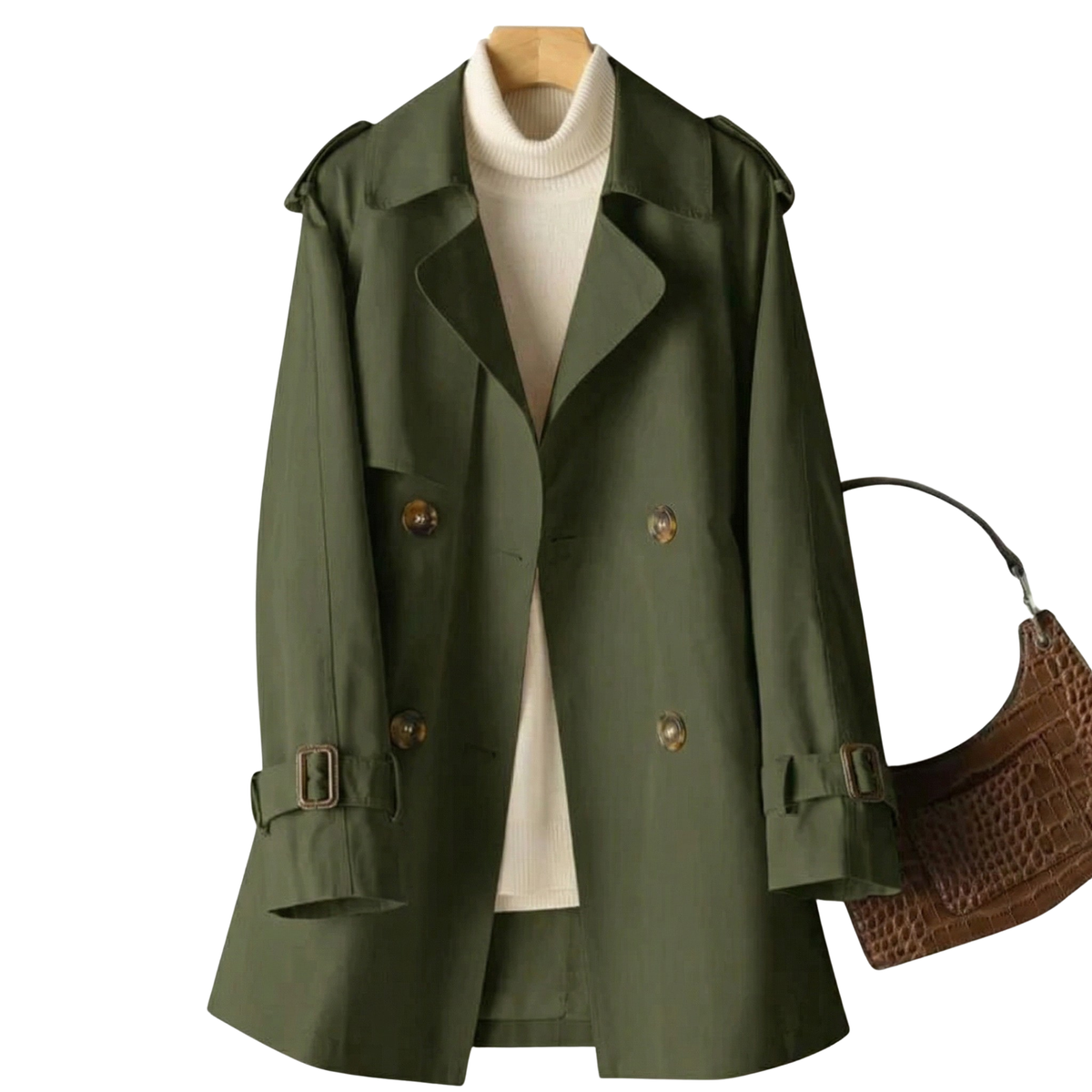 Reba | Women's Elegant Double-Breasted Trench Coat