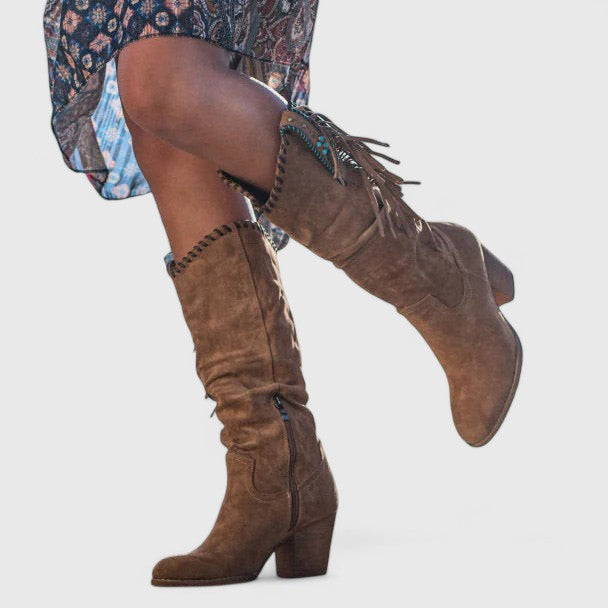 Kayla | Stylish Orthopedic Fringe Boots