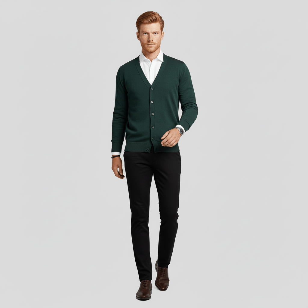 Elegant Slim-Fit Long-Sleeved Cardigan for Winter