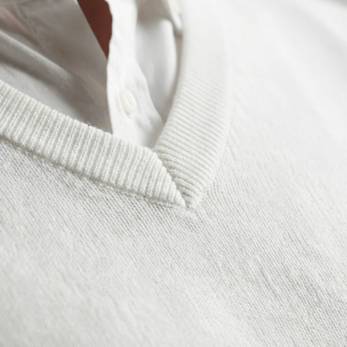 Slim-Fit V-Neck Jumper for Winter