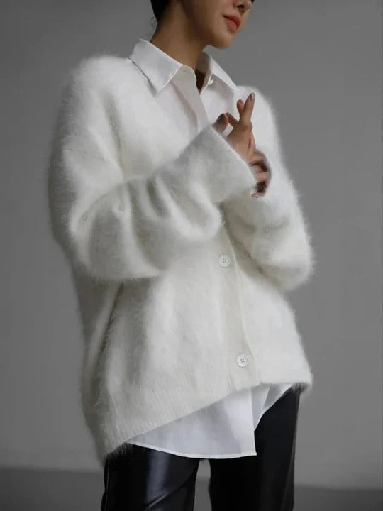 Jinevra | Women's Elegant V-Neck Cardigan Sweater