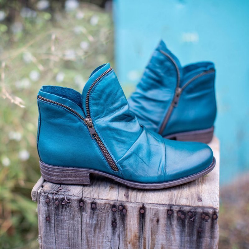 Cecilia | Women's Elegant Leather-Look Ankle Boots