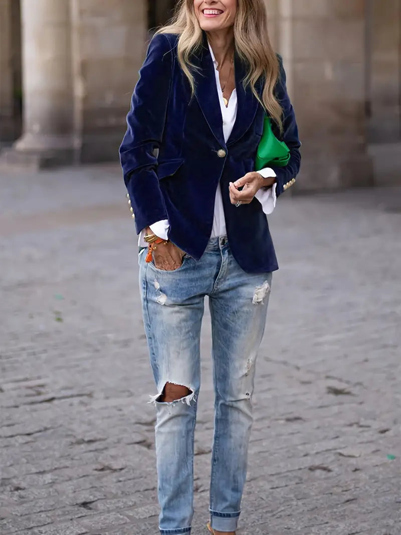Viola | Women's Tailored Long-Sleeve Blazer Jacket