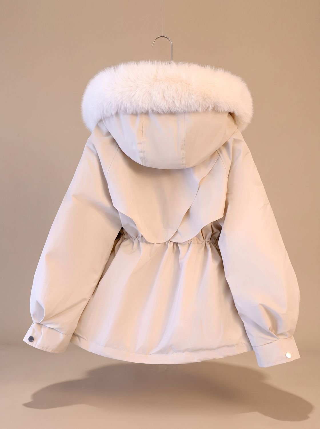 Rosie | Women's Hooded Faux-Fur Drawstring Puffer Jacket for Winter
