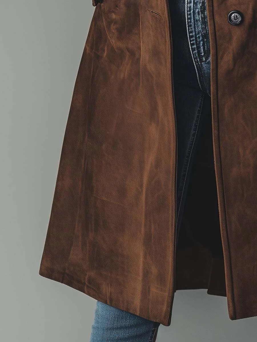 Poppy | Women's Longline Double-Breasted Tailored Trench Coat