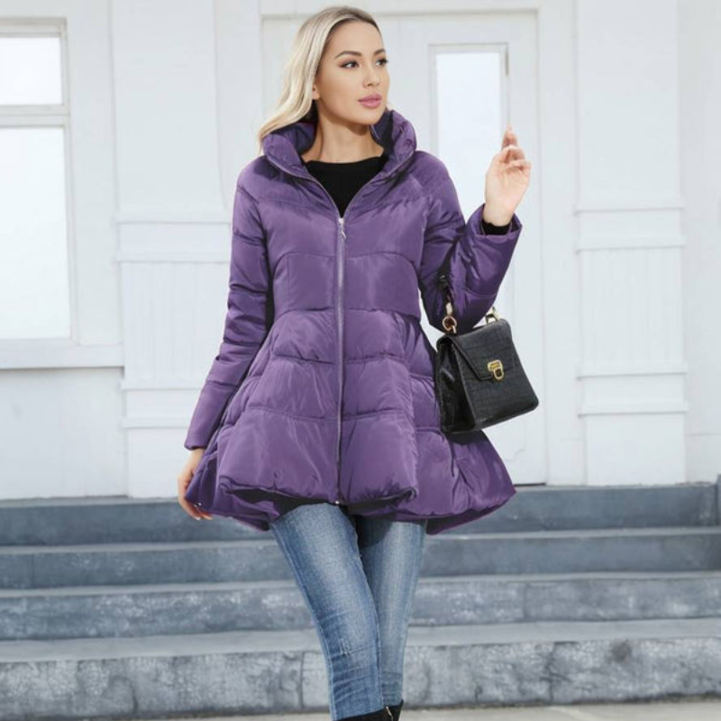 Una | Women's Mid-Length Puffer Jacket for Winter