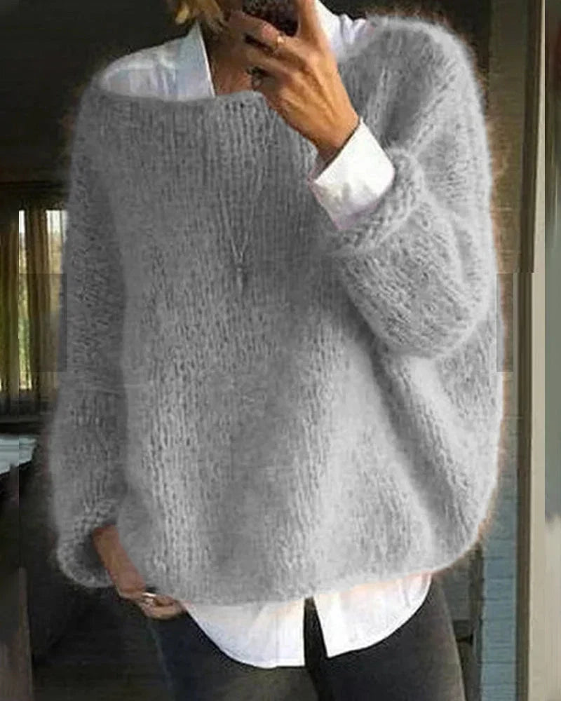 Leah | Women's Cosy Soft-Knit Long-Sleeve Winter Jumper
