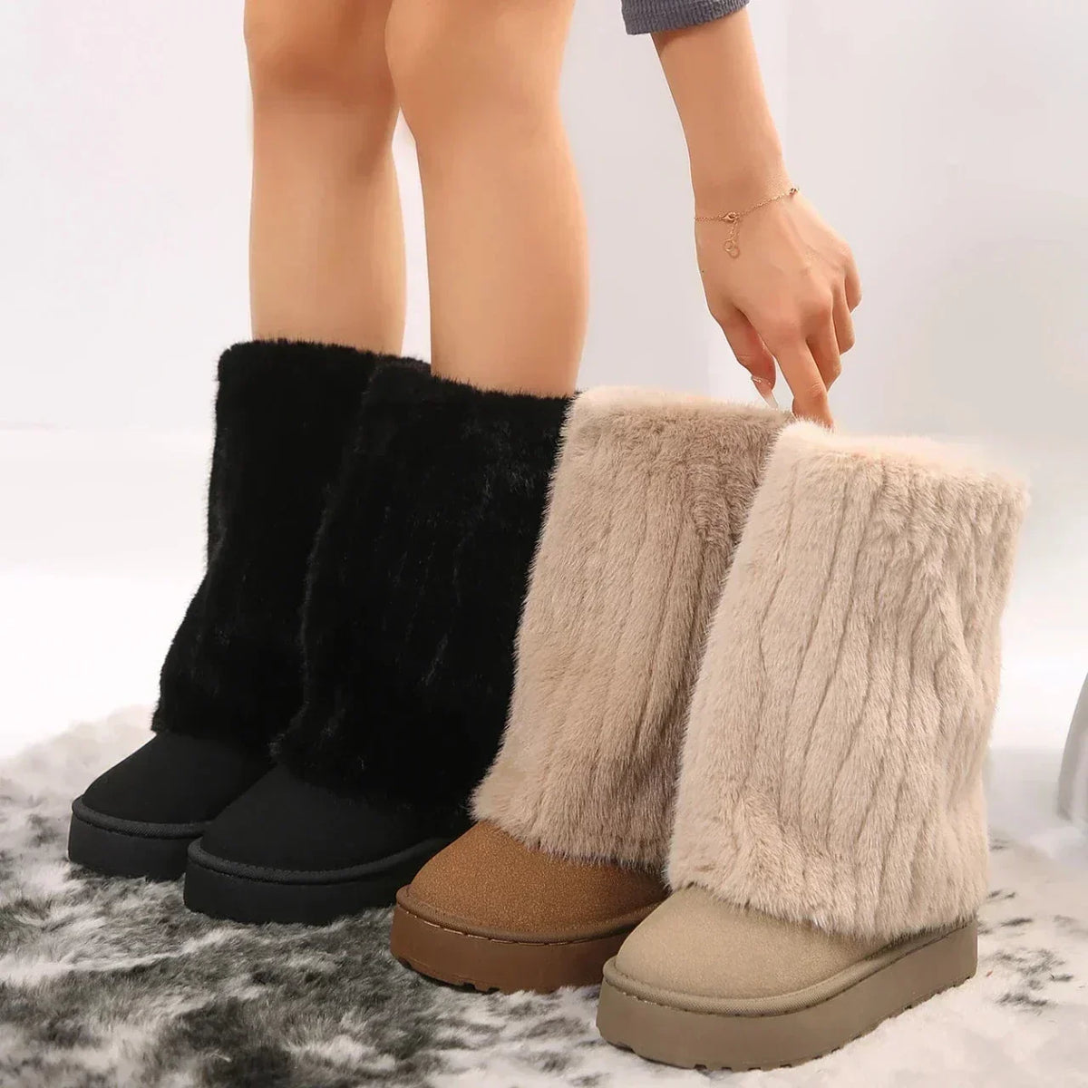 Sienna | Women's Tall Platform Shaft Boots