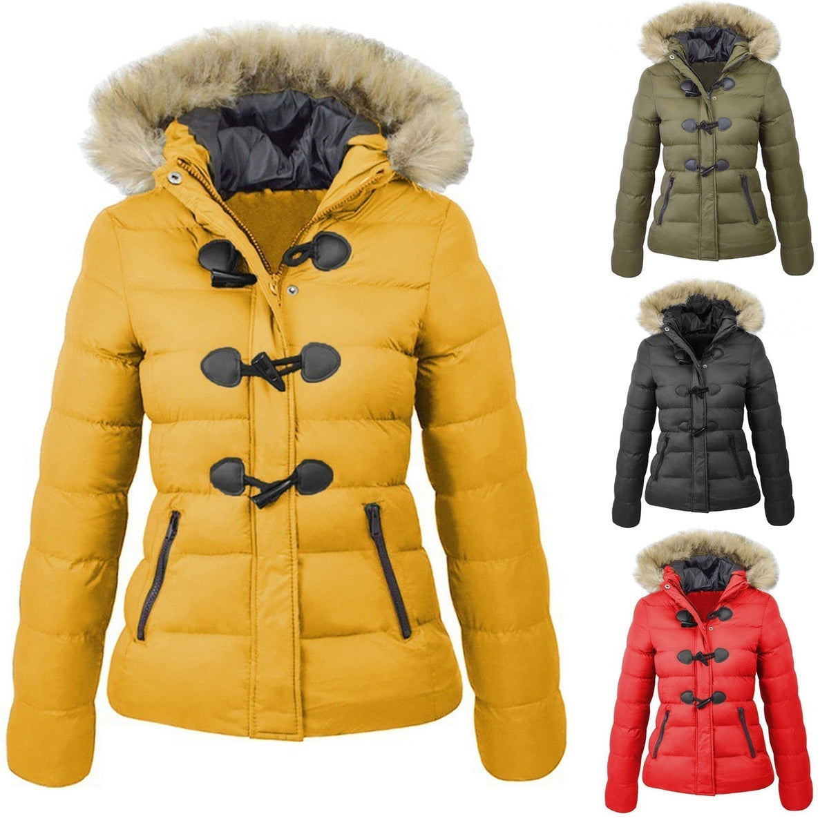Millie | Women's Elegant Winter Jacket with Collar