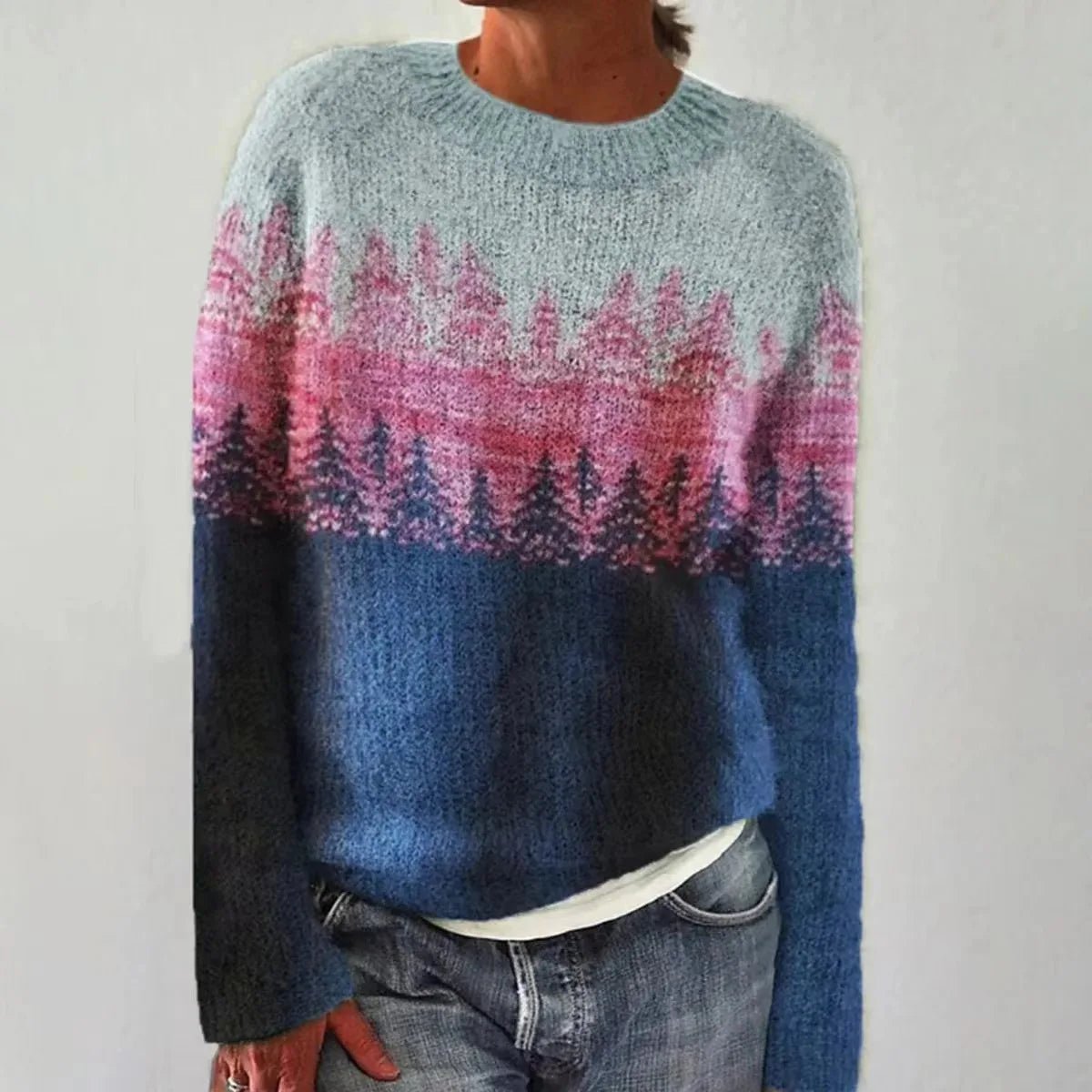 Gwyneira | Women's Striped Boat Neck Jumper