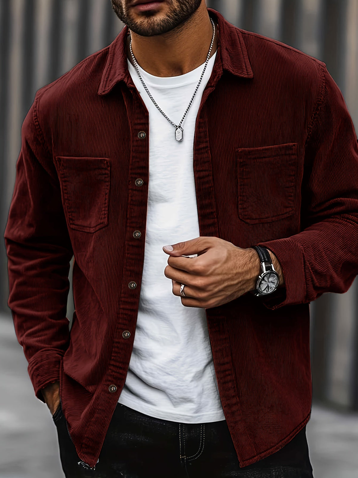 Oscar | Men's Stylish Corduroy Overshirt