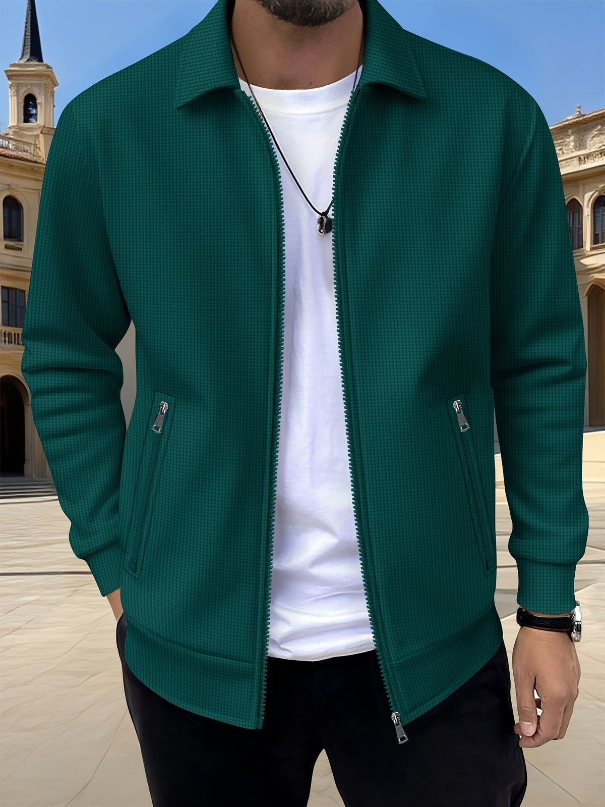 Matthew | Men's Stylish Sports Lapel Zip-Up Jacket