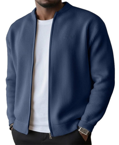 Joseph | Men's Ribbed Zip-Up Cardigan Jacket for Winter